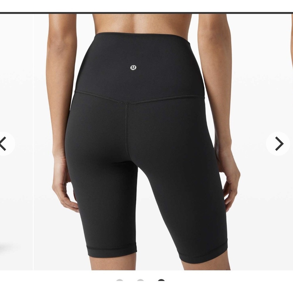 Lululemon Align Super High Rise Biker Short 10" Size 0 Black LW7BHUS Athletic